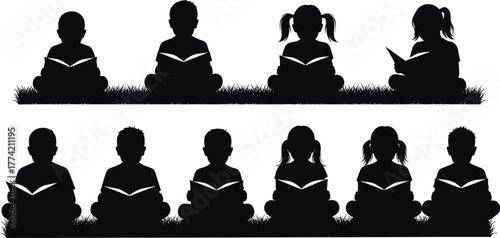 vector silhouettes of people