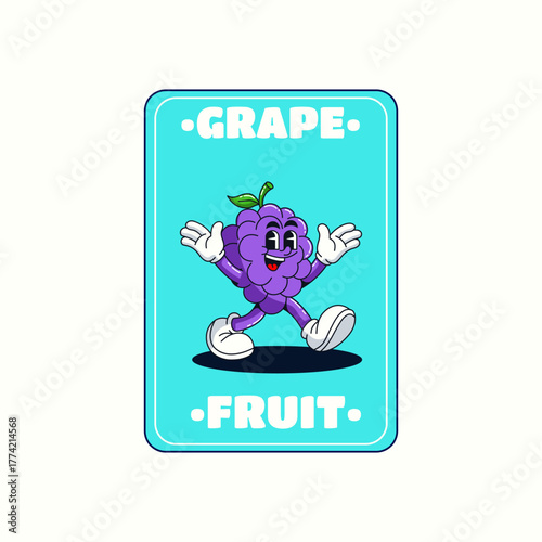 Grape fruit Vector illustration hand drawn