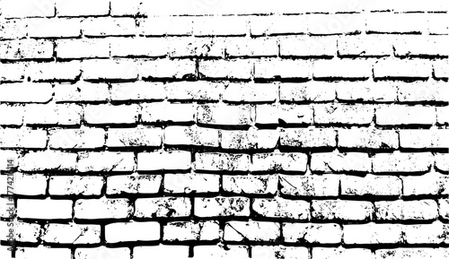 Vintage old brick wall texture with broken architecture background,