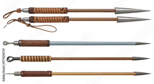 Ancient Javelin Collection Vintage Throwing Spears, Decorative Weaponry & Historical Artifacts