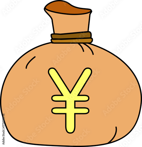 A bundle of Japanese money