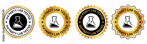 Third Party Lab Tested Badges Quality Assurance Certification Labels