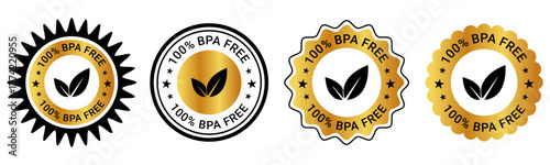 BPA Free Certification Badges Eco Friendly Labels Product Safety Stickers