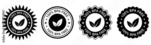Black and White BPA Free Badge Designs for Safe Product Packaging