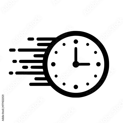 Clock time fast speed timer deadline watch hour minute second rush urgency countdown pressure quick rapid 100char