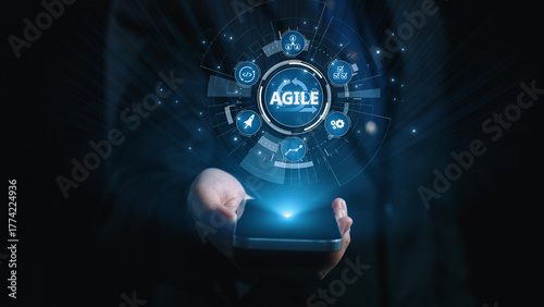 Wallpaper Mural Agile project management using teams and agile planning for agile development. Agile enables flexibility, collaboration, and continuous improvement across modern workflows. Elide Torontodigital.ca