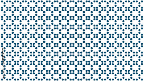 Deep Blue Dot Seamless Geometric Grid Pattern