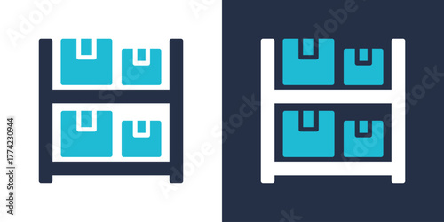Inventory Icon. Flat Style Vector Illustration 