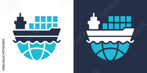 Export Icon. Flat Style Vector Illustration 