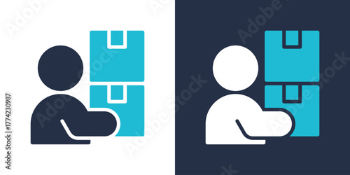 Delivery Icon. Flat Style Vector Illustration 