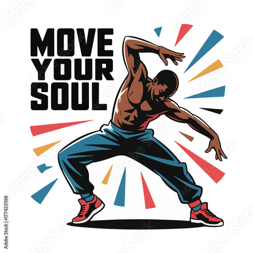 Murais de parede Black People Street Dance