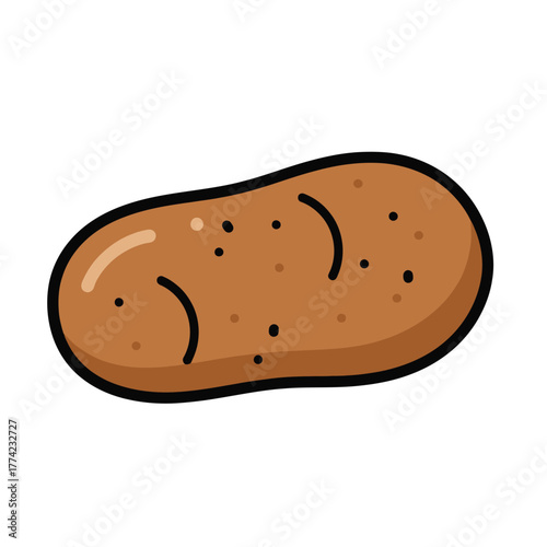 Freshly harvested potato, a versatile and nutritious root vegetable.