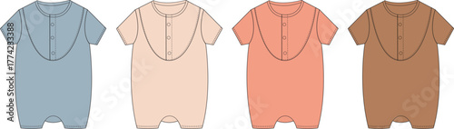 Baby Onesie Clothing Lineup Soft Cotton Apparel for Infants and Toddlers