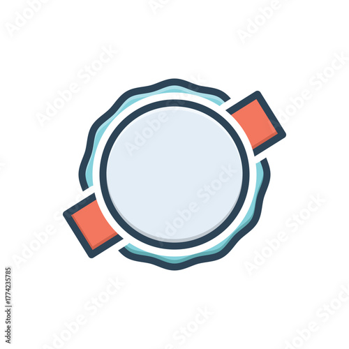 Color illustration icon for hassle free