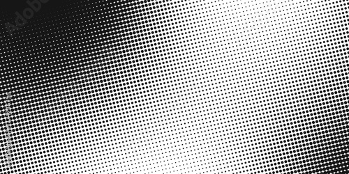 Abstract halftone Dotted monochrome gradient wave background. eps10