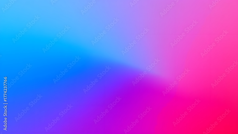 Fototapeta premium Vibrant gradient background with smooth transitions of blue, purple, and pink hues creating a soft effect