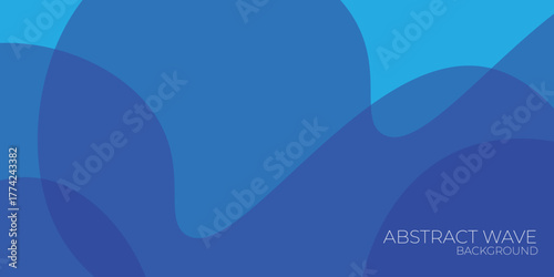abstract blue wave background