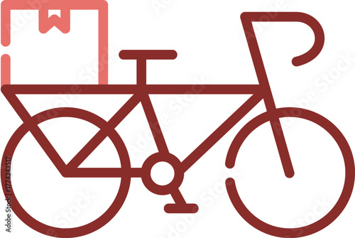 shipping bike line dual color