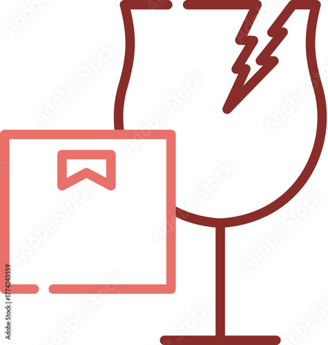 fragile line dual color