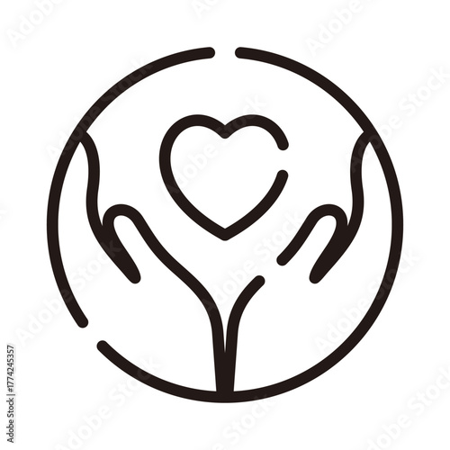 Mental health line icon. Psychology illustration.