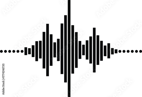 Abstract sound waveform