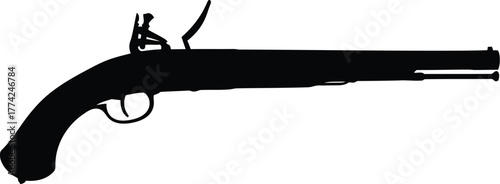 Flintlock pistol silhouette