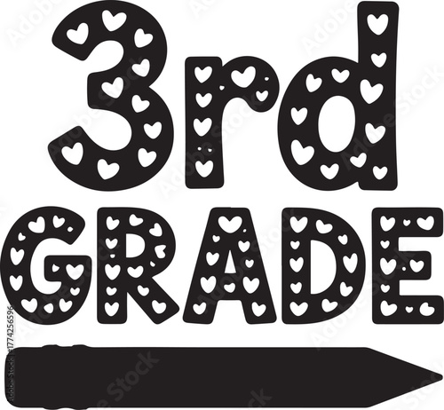 3rd grade with pencil