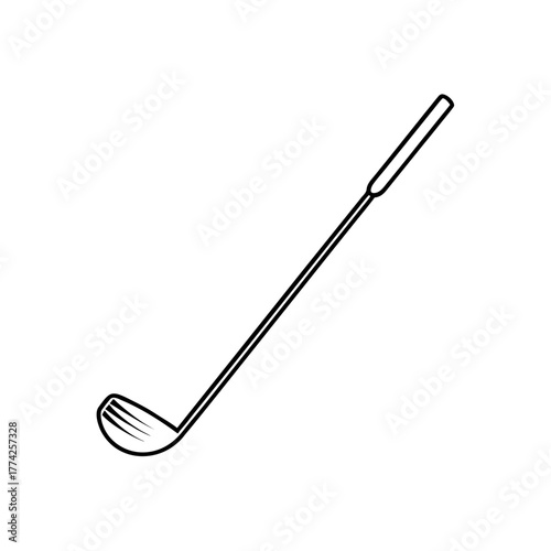 A simple golf club icon on transparent background