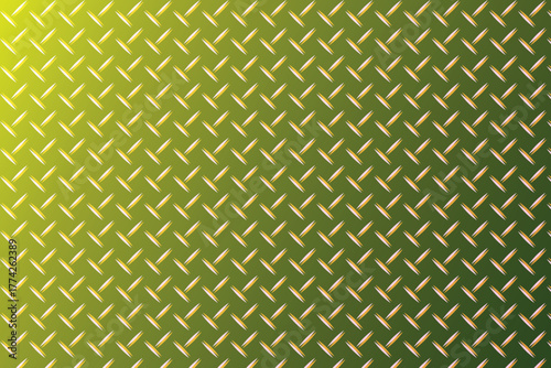 Textured metallic surface with yellow green gradient lighting