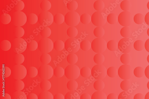 Red gradient background with repeating circular embossed pattern