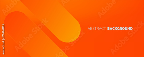 Abstract orange background with diagonal lines. Dynamic shapes composition. eps10, web