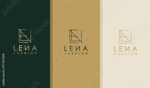 Luxury minimalist logo design, monogram name logo, minimalist letter logo, clothing brand logo