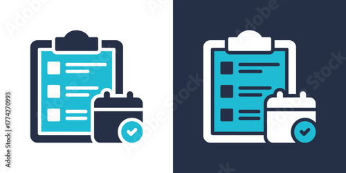 Planning Icon. Flat Style Vector Illustration 
