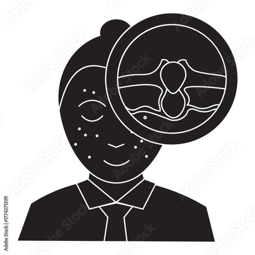 Pimple Skin Problem glyph icon