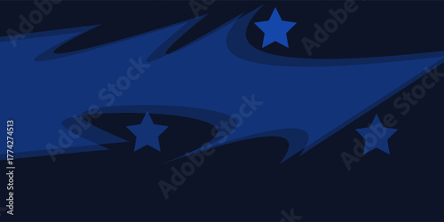 The gradient luxury background is a mix of bright blue and dark blue with a stunning soft transition.