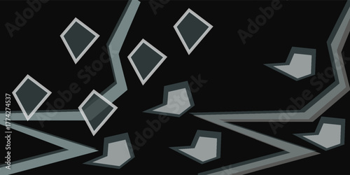 Broken glass shatter and piece. Abstract background with splinters. Realistic vector illustration of explode mirror or window on shard fragments. Flying transparent sharp crystal or ice debris