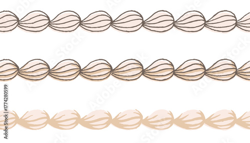 ホイップクリームのシームレスライン