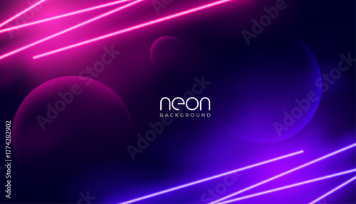 purple and pink gradient tube background with sphere and smoke effect