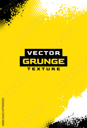 yellow black paint grungy texture backdrop