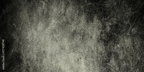 Wall surface with distressed cement texture, rough faded tones, vintage imperfections, artistic cracks ideal for background design.