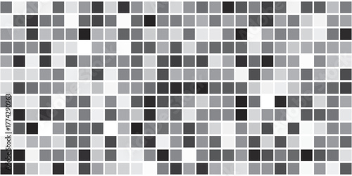 Pattern from gray tiles - seamless vector background