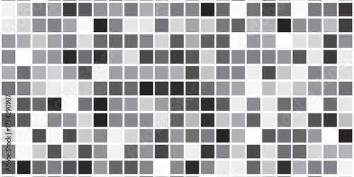 Pattern from gray tiles - seamless vector background