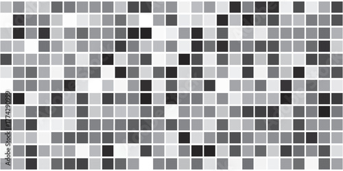 Pattern from gray tiles - seamless vector background