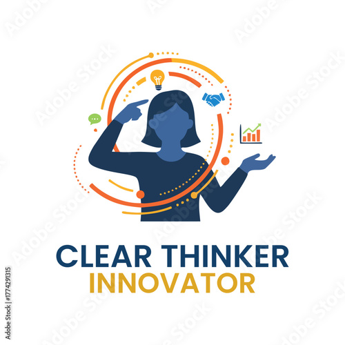 Clear Thinker Innovator Concept Vector Icon