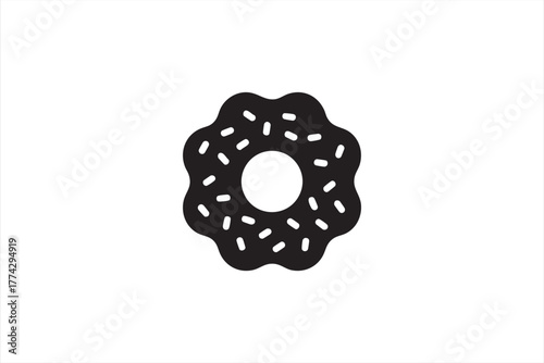 Simple black silhouette of razor for barbershop, shaving, and classic grooming visuals