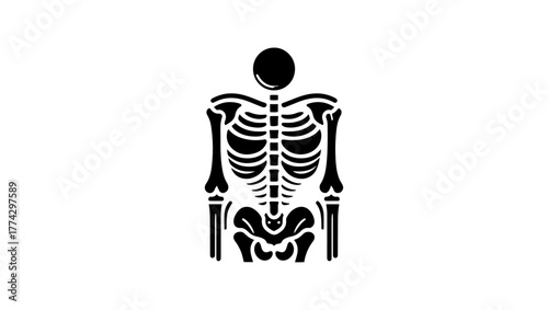 osteoporosis minimal black and white logo vector icon, orthopedic svg, pelvis svg, orthopedic vector, orthopedic logo black and white, hip bone svg, orthopedic icon free, femur bone icon, hip bone ico