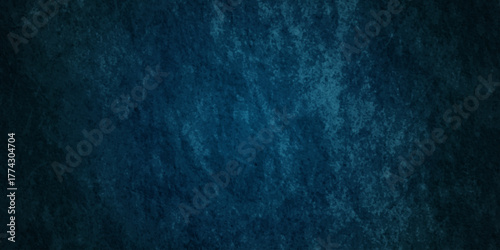 Dark blue grunge wall charcoal colors texture backdrop background. Black Board Texture or Background. abstract grey color design are light with white gradient background. Old wall texture cement.	