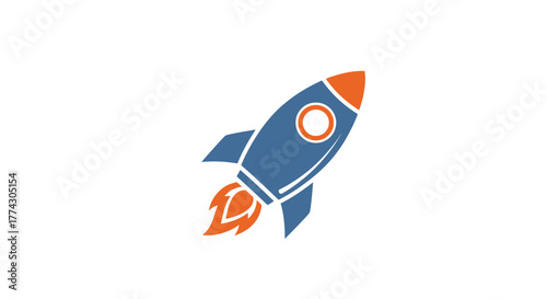 space rocket vector illustration
