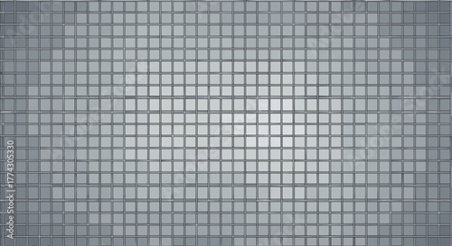 Abstract metallic cube grid pattern representing digital technology and future innovation and business growth