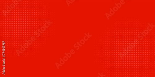Background red and crimson pop art background with halftone dots in comic sports